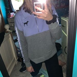 Purple PINK Victoria’s Secret Quarter Zip